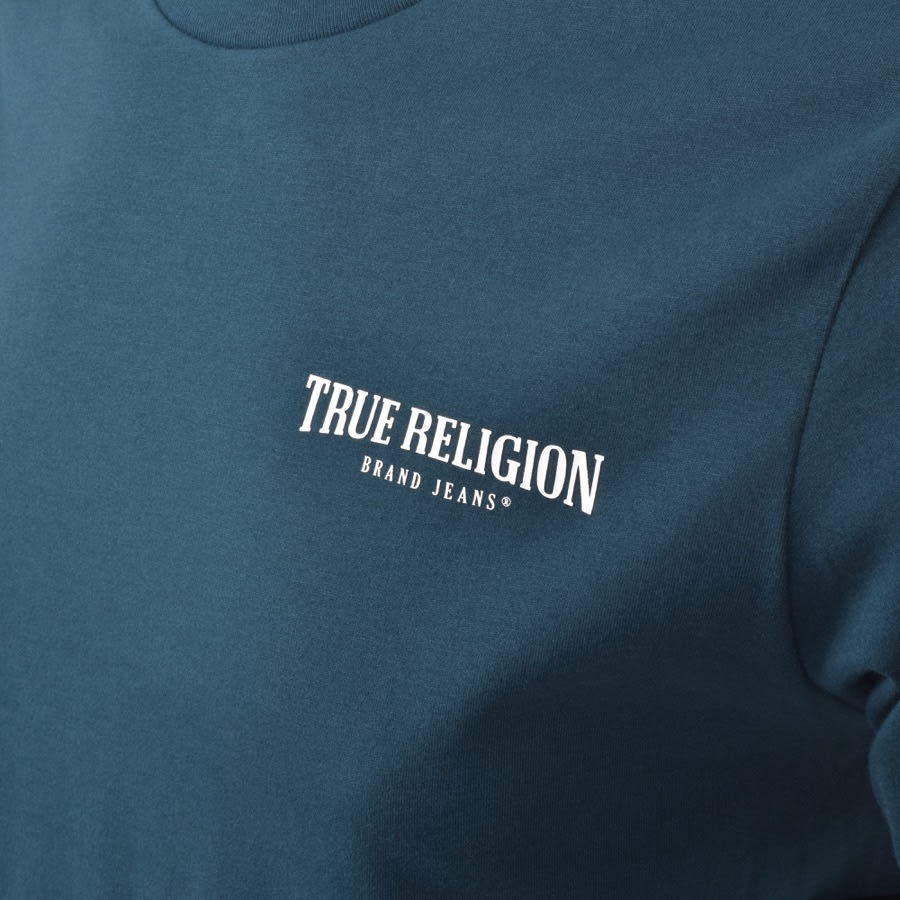 Alternative Image for ProductTrue Religion Small Arch Logo T Shirt Blue3